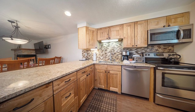 This condo located in Winter Park Colorado with distinct lodge feel
