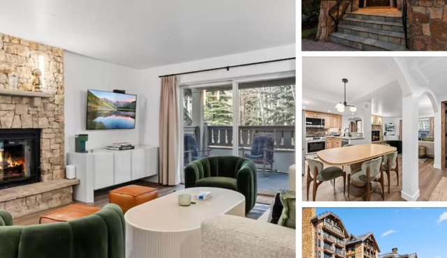 Vail Village w Amenities Walk to Slopes & Dining