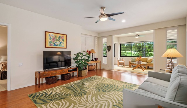 Waikoloa Village Golf Course Fairway 2-bedroom condo with Central AC-WiFi, Views