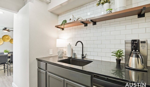 Walk to Restaurants or Cook in Subway Tile Kitchen