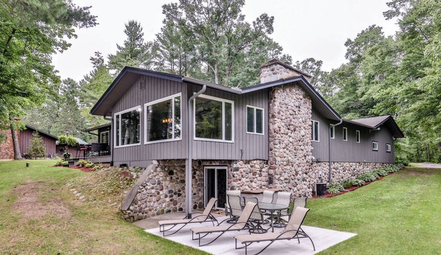 Waterfront Upper Gresham Retreat Free Pontoon in Boulder Junction
