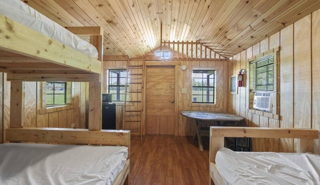 Woodpecker Cabin at Hocking Hills + Largest Bounce House