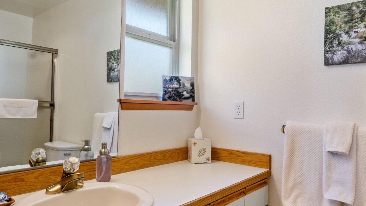 Photo of Bathroom in Downtown Leavenworth